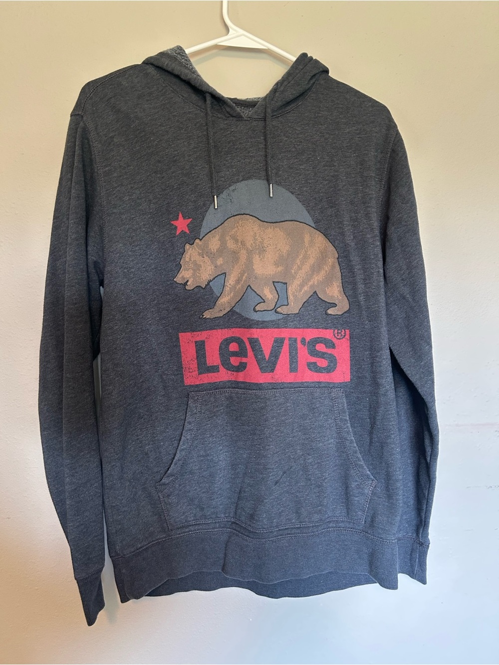 Levi's woman’s Dark Gray Bear Logo Hoodie